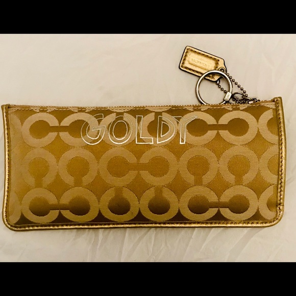 Coach Poppy “Goldy” Pencil Case RARE - Picture 5 of 5